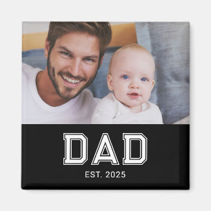 Papa hat Foto zum Vatertag gegründet Magnet
