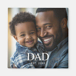 Papa hat Foto zum Vatertag gegründet Magnet