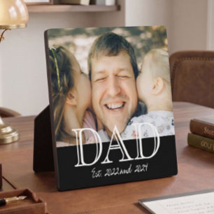 Papa hat gegründet Foto Minimales Vatertagsgeschen Fotoplatte