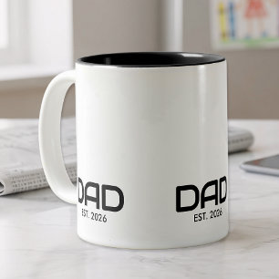 Papa hat gegründet Papa-Geschenk  Zweifarbige Tasse