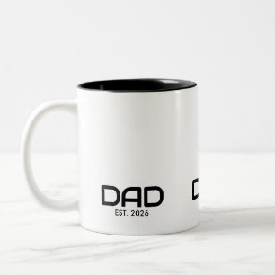 Papa hat gegründet Papa-Geschenk  Zweifarbige Tasse