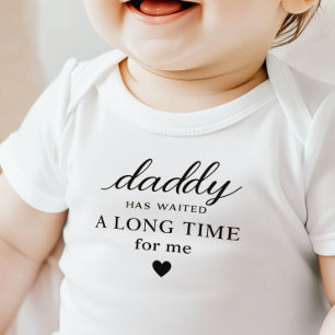 Papa hat gewartet Baby Bodysuit Geschenk Strampler