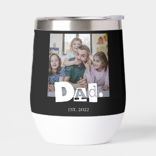 Papa hat modern 3 Kinder Foto Collage gegründet