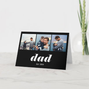Papa hat Modern Bold 3 Foto gegründet Karte