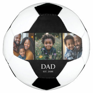 Papa hat modern fett einfach schwarz 3 Foto Fußball