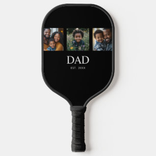 Papa hat modern fett einfache schwarze 3 Foto Pickleball Schläger
