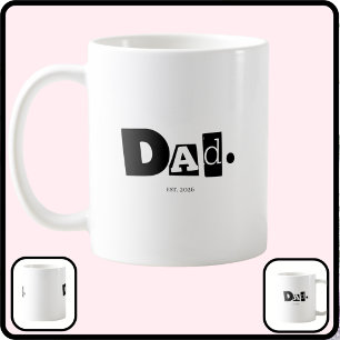 Papa hat modernes fett angepasst Jahr Kaffeetasse