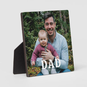Papa hat modernes, fettes Foto-Geschenk gegründet Fotoplatte