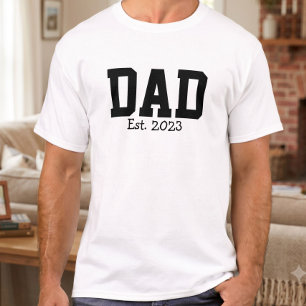 Papa hat mutig Schwarz Weiß gegründet T-Shirt