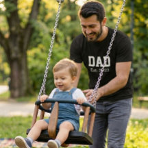 Papa hat mutig Weiß Schwarz