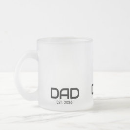 Papa hat neu Papa-Geschenk gegründet Mattglastasse