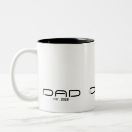 Papa hat neu Papa-Geschenk gegründet Zweifarbige Tasse