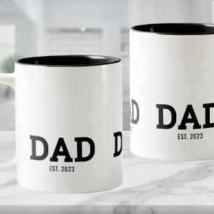 Papa hat neuen Papa-Geschenk gegründet Zweifarbige Tasse