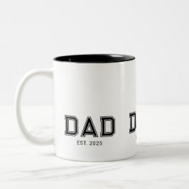 Papa hat neuen Papa-Geschenk gegründet Zweifarbige Tasse
