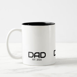 Papa hat neuen Papa-Geschenk gegründet Zweifarbige Tasse