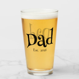 Papa hat neuen Papa-Spaß-Text fett einfache Bierbr Glas
