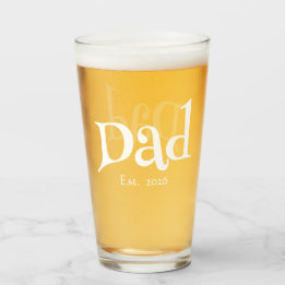 Papa hat neuen Papa-Spaß-Text fett einfache Bierbr Glas