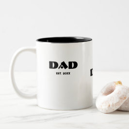 Papa hat neues Papa-Geschenk gegründet Zweifarbige Tasse