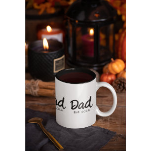 Papa hat neues Papa-Geschenk in zwei Tönen etablie Tasse