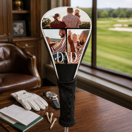 Papa hat personalisiertes Familienfoto erstellt Golf Headcover