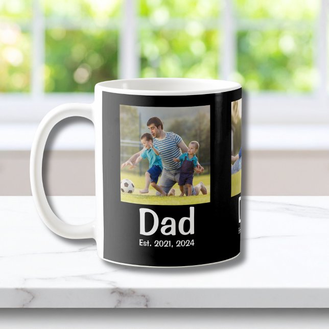 Papa hat Schwarz 3 Foto eingerichtet Kaffeetasse (Von Creator hochgeladen)