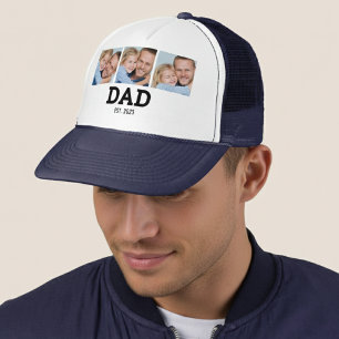 Papa hat Schwarz 3 Foto eingerichtet Truckerkappe