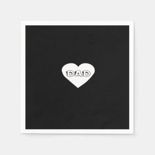 Papa Herz Serviette