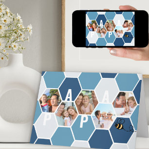 Papa Honeycomb Foto Collage 5 Foto Birthday Card Karte