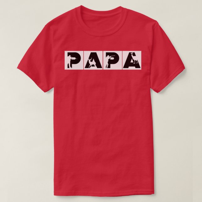Papa Hunting Hunter T-Shirt (Design vorne)