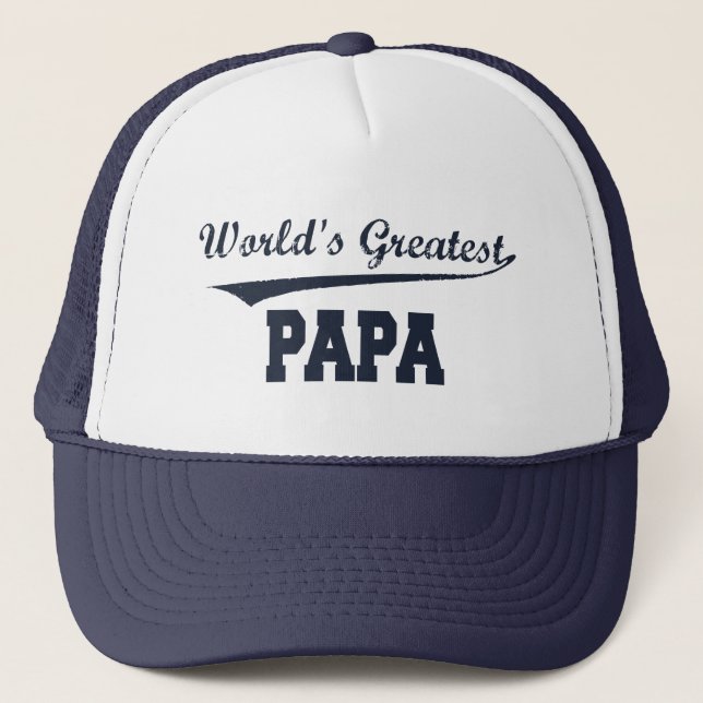 Papa-Hut der Welt Truckerkappe (Vorderseite)