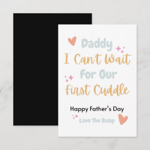 Papa, ich kann nicht auf unsere erste Cuddle Card  RSVP Karte