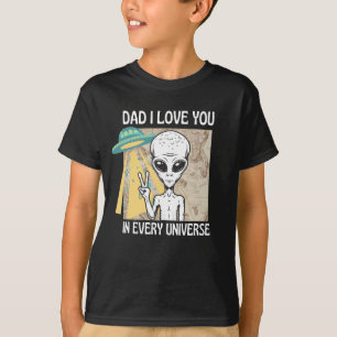 Papa, ich liebe dich in jedem Universum T-Shirt