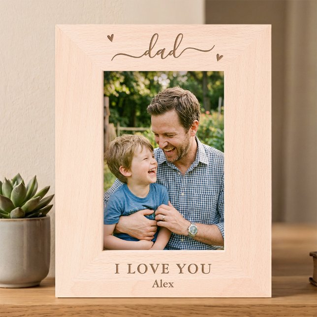 Papa, ich liebe dich - Individueller Bilderrahmen  Geätzte Rahmen (Von Creator hochgeladen)