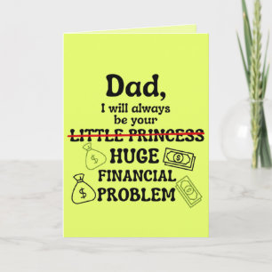 Papa, ich werde immer dein großes finanzielles Pro Karte