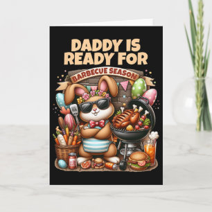 Papa ist bereit für die Grillsaison Osterhase Bb Karte