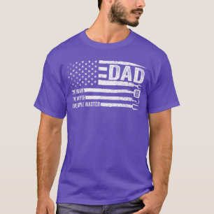 Papa ist der beste Grillmeister USA-Flagge Vaterta T-Shirt