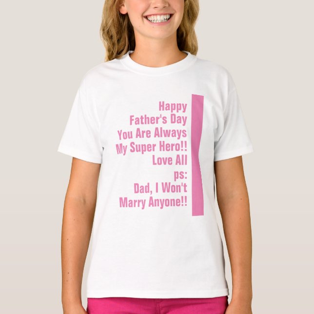 Papa ist immer mein super Held-Spaß T-Shirt (Vorderseite)