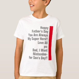 Papa ist immer mein super Held-Spaß T-Shirt