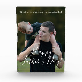 Papa ist mein Held Personalisierter Foto-Block Fotoblock
