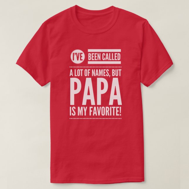 Papa ist mein Lieblingsname T-Shirt (Design vorne)