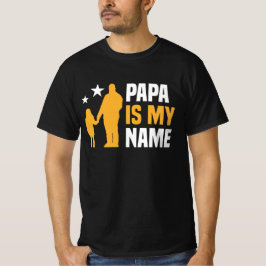 Papa ist mein Name Männer T-Shirt