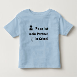 Papa ist mein Partner in Crime Kleinkind T-shirt