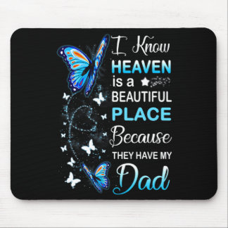 Papa ist mein Schutzengel im Himmel zum Gedenken a Mousepad