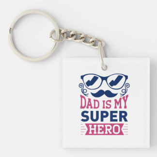 Papa ist mein Superheld Schlüsselanhänger