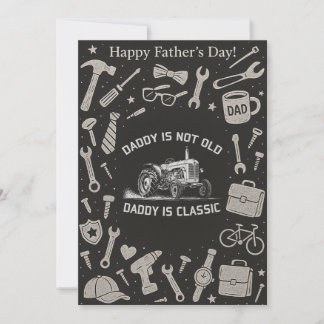 Papa ist nicht alt Papa ist Klassiker Vatertagsges Einladung