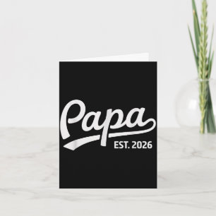 Papa ist Papa seit 2026 zum ersten Mal Vater Karte