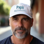 Papà-Italienischer Vater personalisiert bestickt Bestickte Baseballkappe<br><div class="desc">Eine braune Baseballkappe, die mit dem Wort "Papà" (italienischer Vater) geschmückt ist und elegant in dunkelblauem Faden bestickt ist und unter dem ein Name personalisiert ist, ist ein wahres Geschenk für jeden italienischen Vater. Diese Kappe ehrt die bedeutende Rolle eines Vaters und fügt eine persönliche Touch mit dem Namen des...</div>