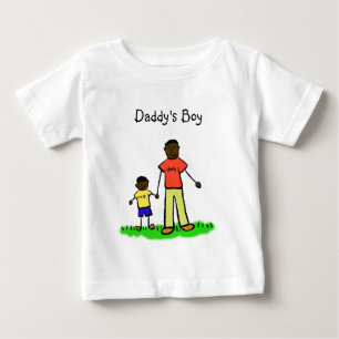 Papa-Junge personalisierte Familienfiguren-Shirt Baby T-shirt