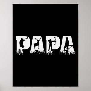 Papa Junting Hunter Vatertag Poster