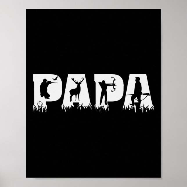 Papa Junting Hunter Vatertag Poster (Vorne)
